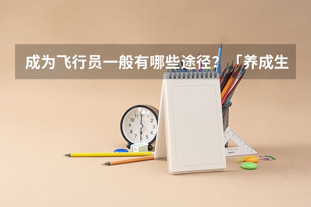 成为飞行员一般有哪些途径？「养成生」、「大改驾」「大毕改」这些都是什么意思？