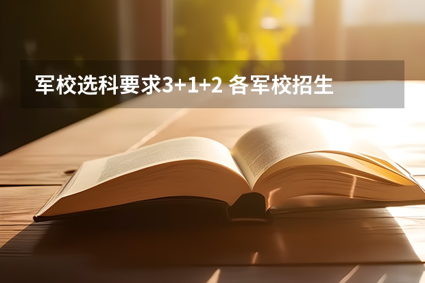 军校选科要求3+1+2 各军校招生分数线 2022军校分数线