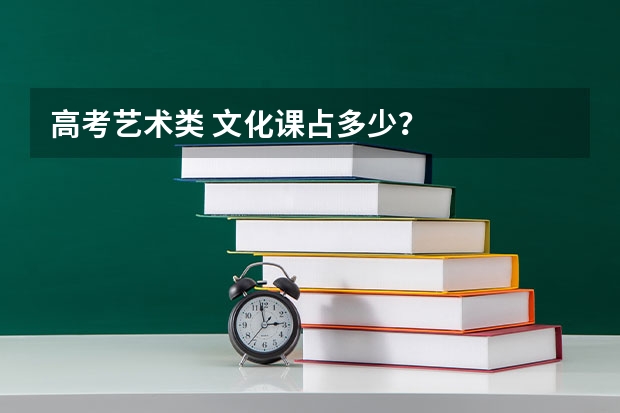 高考艺术类 文化课占多少？