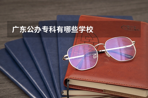 广东公办专科有哪些学校