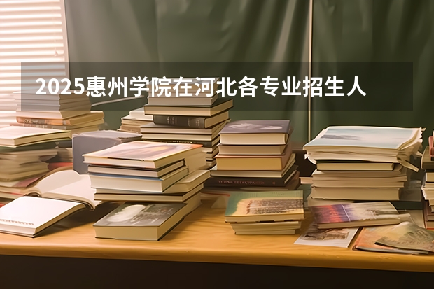 2025惠州学院在河北各专业招生人数汇总（2026参考）