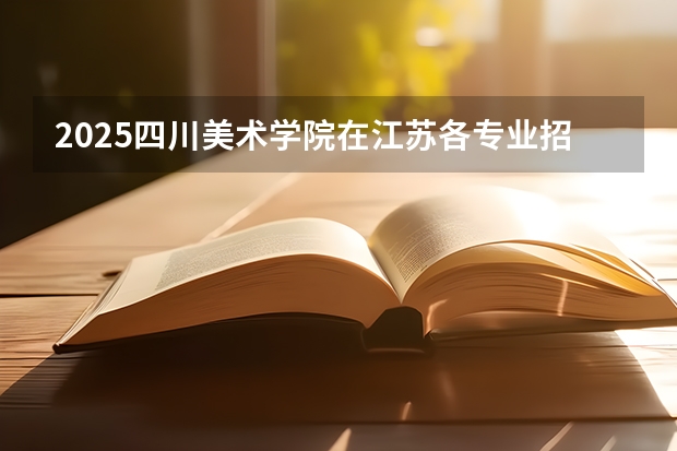 2025四川美术学院在江苏各专业招生人数汇总（2026参考）