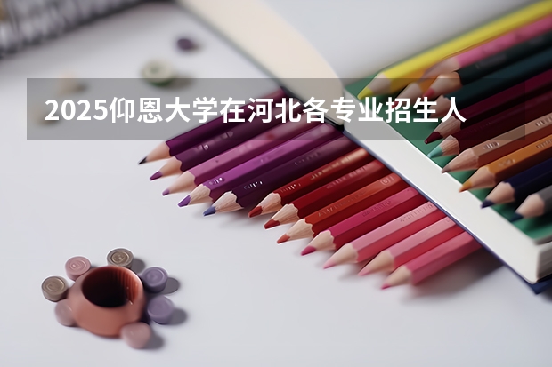 2025仰恩大学在河北各专业招生人数汇总（2026参考）