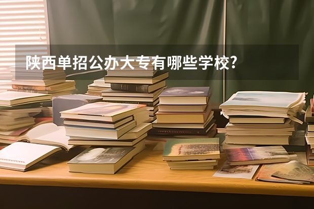 陕西单招公办大专有哪些学校?