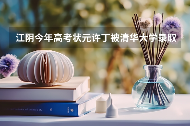 江阴今年高考状元许丁被清华大学录取了吗?