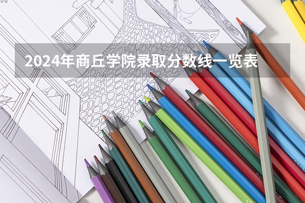 2024年商丘学院录取分数线一览表