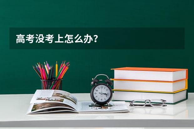 高考没考上怎么办？