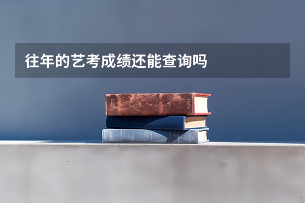 往年的艺考成绩还能查询吗