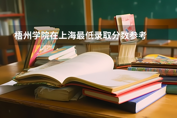 梧州学院在上海最低录取分数参考