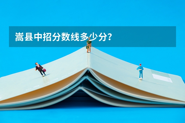 嵩县中招分数线多少分？