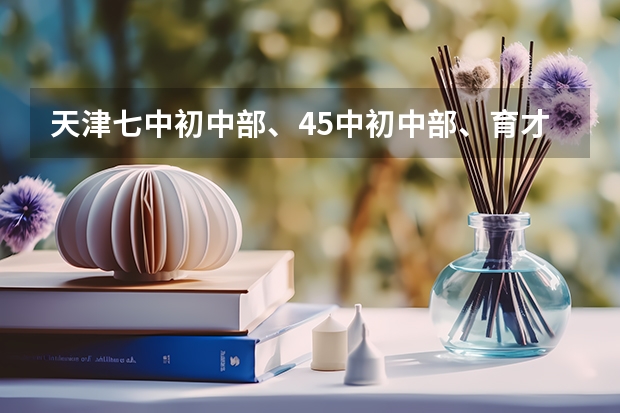 天津七中初中部、45中初中部、育才中学初中部、华英中学初中部、102中学初中部、32中初中部哪个好呀？