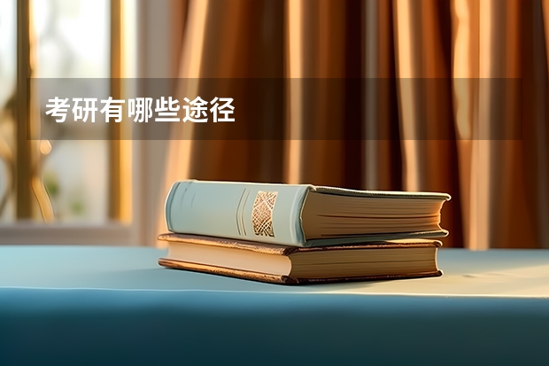 考研有哪些途径