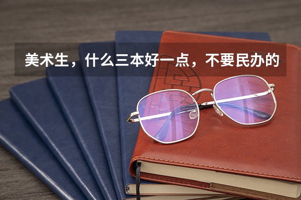 美术生，什么三本好一点，不要民办的