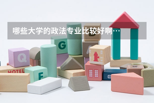 哪些大学的政法专业比较好啊…