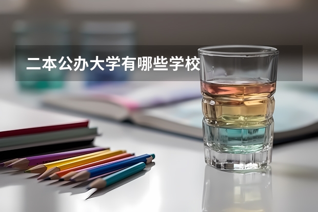 二本公办大学有哪些学校