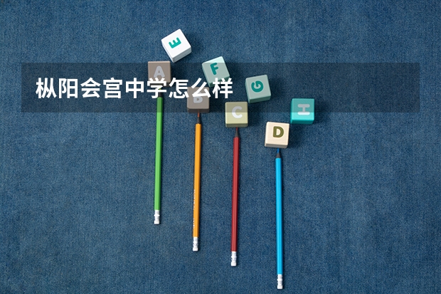 枞阳会宫中学怎么样