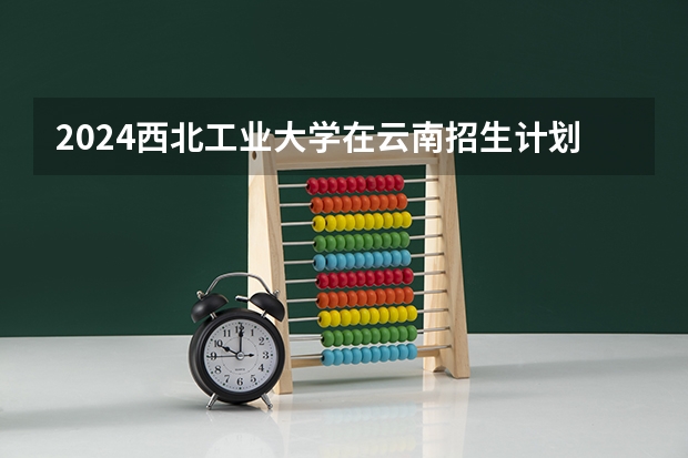 2024西北工业大学在云南招生计划怎么样