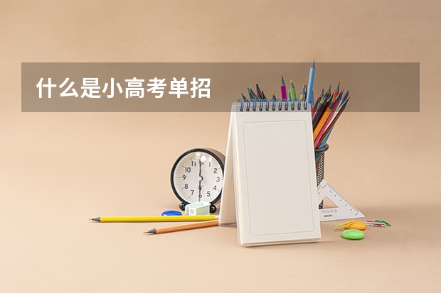 什么是小高考单招