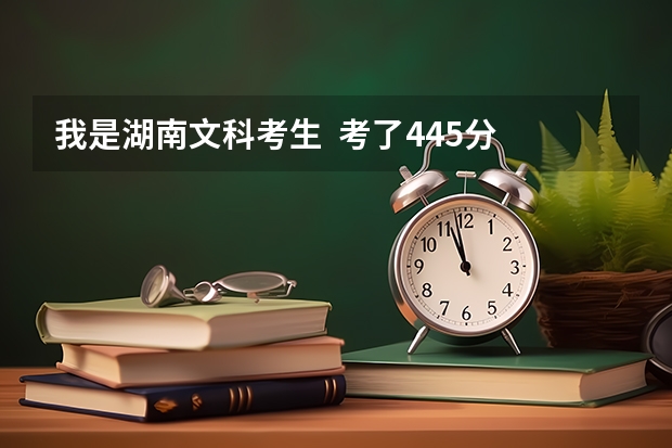 我是湖南文科考生 考了445分 请问我能去哪些三本学校?