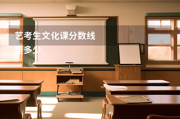 艺考生文化课分数线
是多少