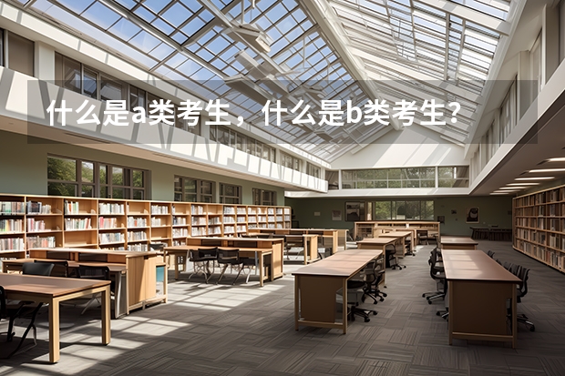 什么是a类考生，什么是b类考生？