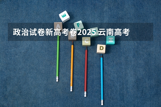 政治试卷新高考卷2025 云南高考考的是全国几卷