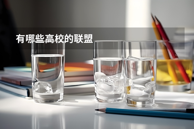 有哪些高校的联盟