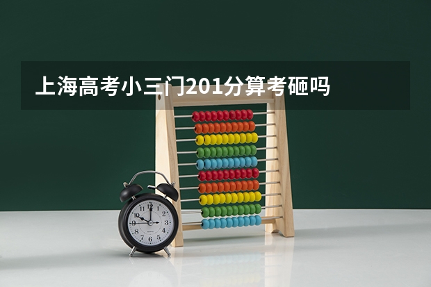 上海高考小三门201分算考砸吗