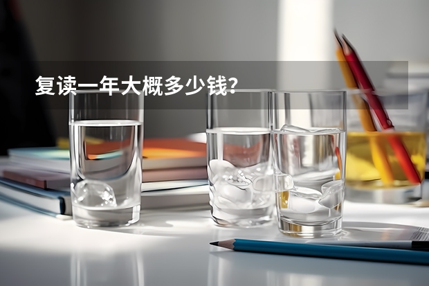 复读一年大概多少钱？