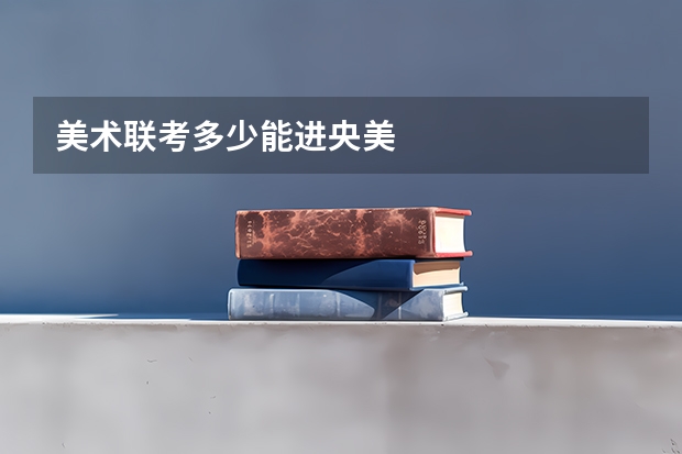 美术联考多少能进央美