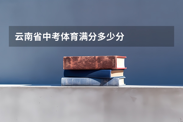 云南省中考体育满分多少分