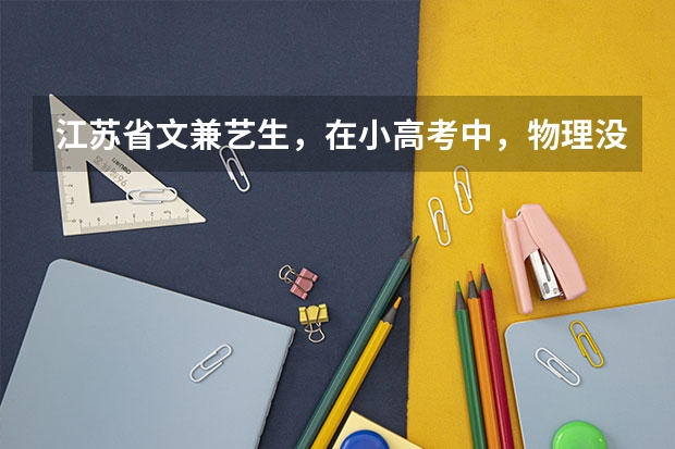江苏省文兼艺生,在小高考中,物理没过c,怎么办了?