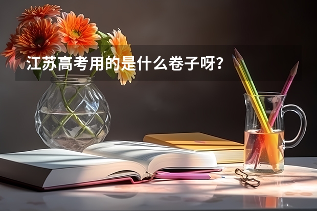 江苏高考用的是什么卷子呀？