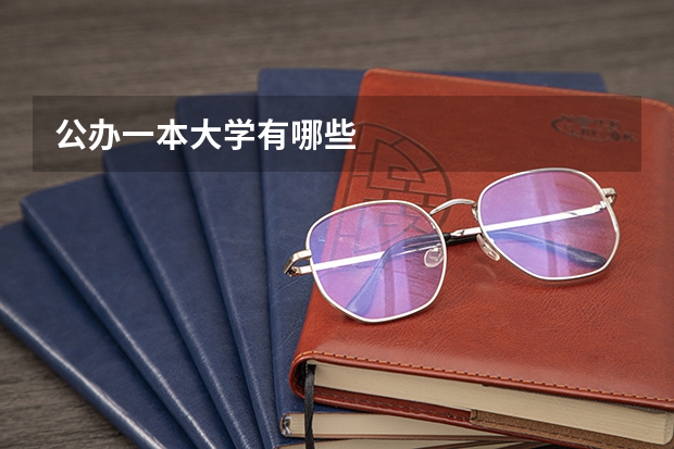 公办一本大学有哪些