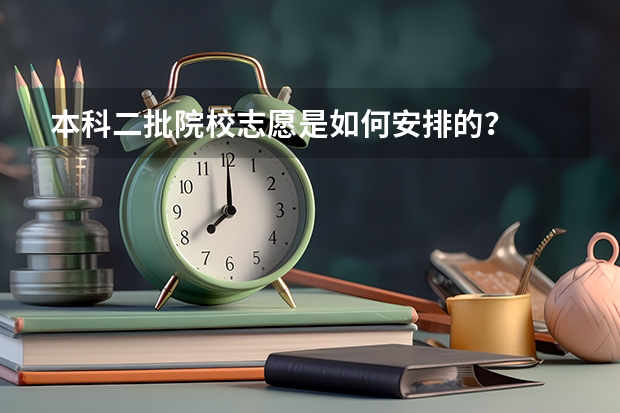 本科二批院校志愿是如何安排的？
