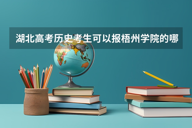 湖北高考历史考生可以报梧州学院的哪些专业（2025年情况）