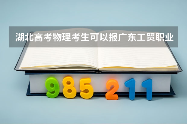湖北高考物理考生可以报广东工贸职业技术学院的哪些专业（2025年情况）