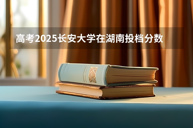 高考2025长安大学在湖南投档分数线详解
