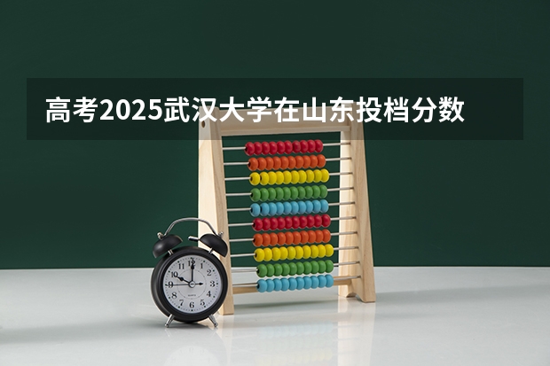 高考2025武汉大学在山东投档分数线详解